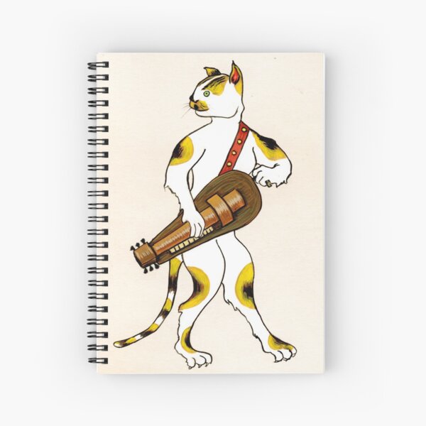 HURDY GURDY KITTY Spiral Notebook