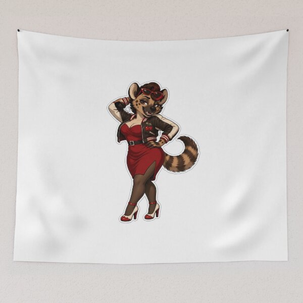 Item preview, Cherry Cola Hyena Babe designed and sold by Furrenzy.