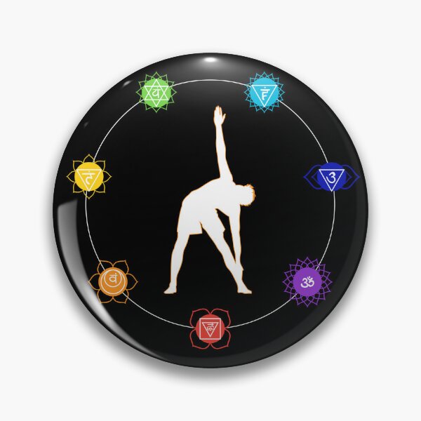 Item preview, Sacral Chakra Yoga - Triangle Pose, Male Figure designed and sold by TheThankfulTyne.