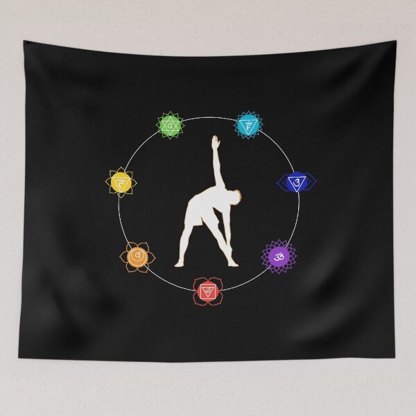 Item preview, Sacral Chakra Yoga - Triangle Pose, Male Figure designed and sold by TheThankfulTyne.