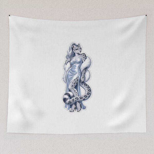 Item preview, Satin Snow Leopard designed and sold by Furrenzy.