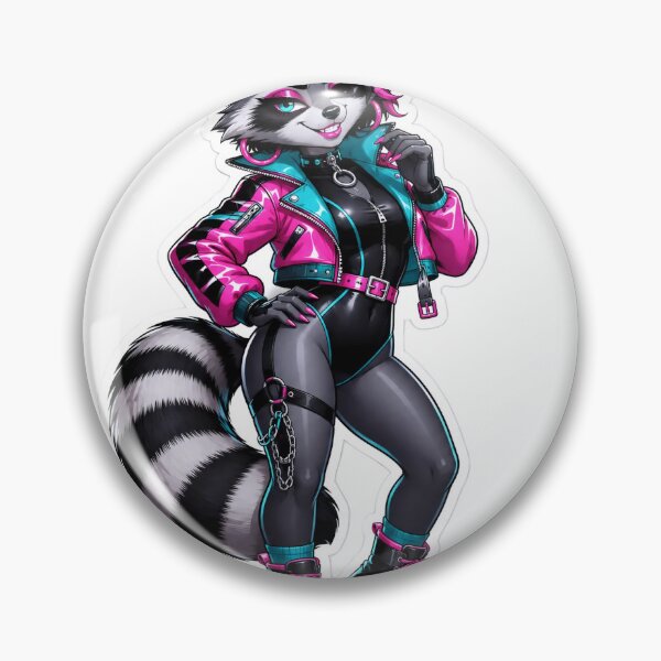 Item preview, Neon Raccoon Vixen designed and sold by Furrenzy.