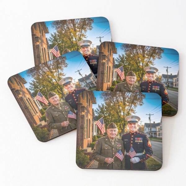 Item preview, Grandfather Grandson Military Proud USA 250th Anniversary designed and sold by Home Decor Art.