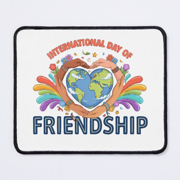 Item preview, International Day Friendship Heart Unity Love Globe Graphic designed and sold by MagicSD Designs.