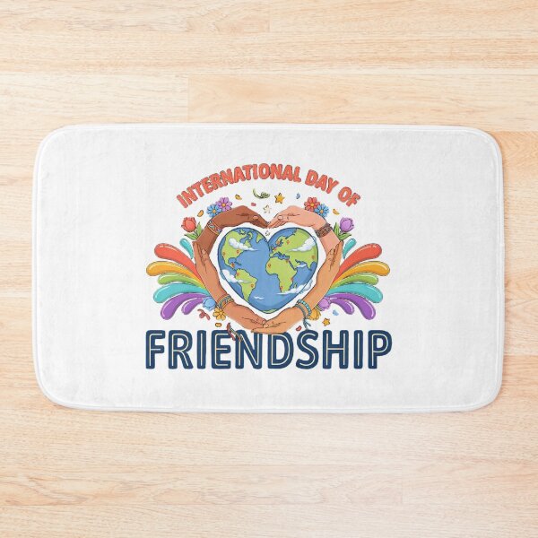 Item preview, International Day Friendship Heart Unity Love Globe Graphic designed and sold by MagicSD Designs.