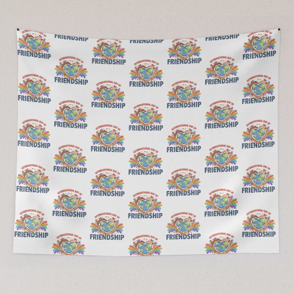 Item preview, International Day Friendship Heart Unity Love Globe Graphic designed and sold by MagicSD Designs.