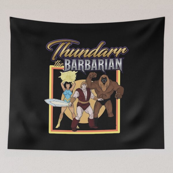 Item preview, Barbarian Adventure Heroes Group Retro Art designed and sold by anasoraled.
