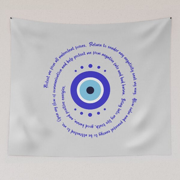 Item preview, Dark Blue Evil Eye - Karma and Fate Protection designed and sold by TheThankfulTyne.