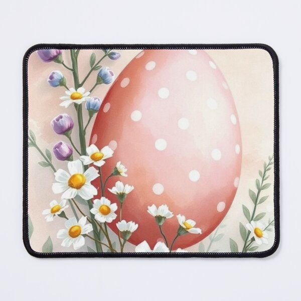 Item preview, Watercolor Easter Egg with Daisies and Lupines designed and sold by Vida e Arte.
