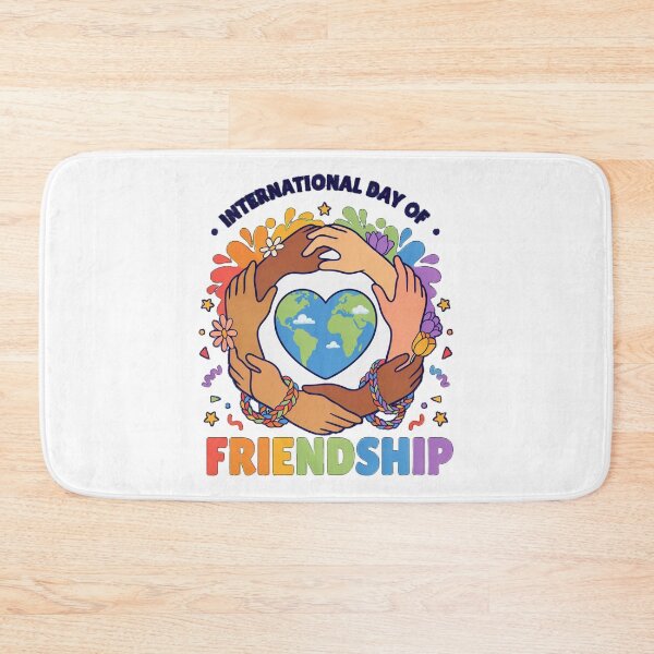 Item preview, International Day Friendship Heart Unity Love Globe Graphic designed and sold by MagicSD Designs.