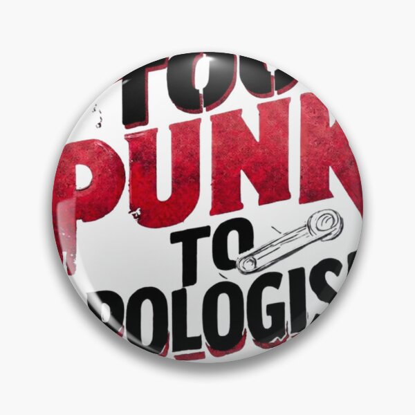 Item preview, Too Punk To Apologise Print designed and sold by CosmicRockArt.