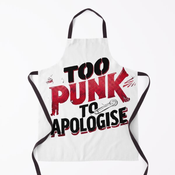 Item preview, Too Punk To Apologise Print designed and sold by CosmicRockArt.