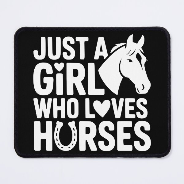 Item preview, Just A Girl Who Loves Horses designed and sold by theartfulaspie.