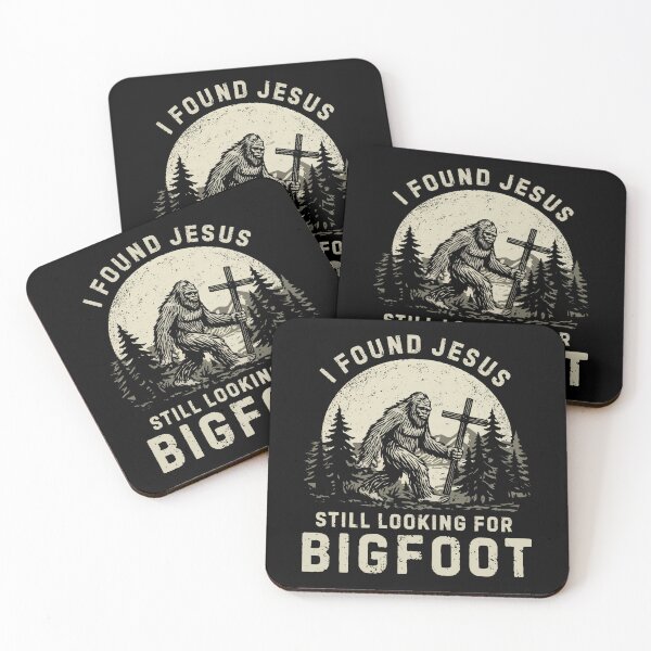Item preview, I Found Jesus Still Looking For Bigfoot Retro Meme designed and sold by Hedoraxe.