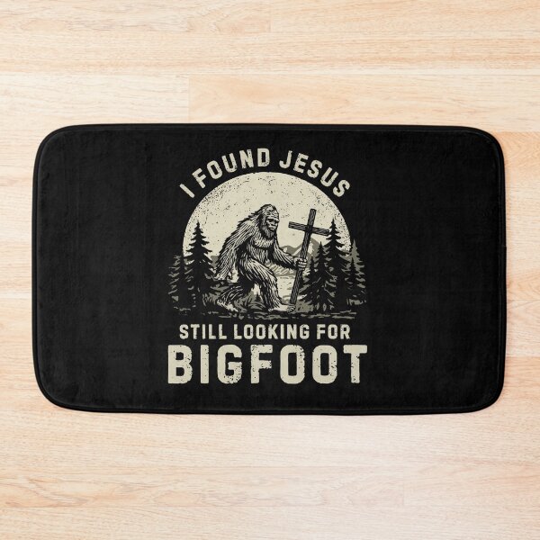 Item preview, I Found Jesus Still Looking For Bigfoot Retro Meme designed and sold by Hedoraxe.