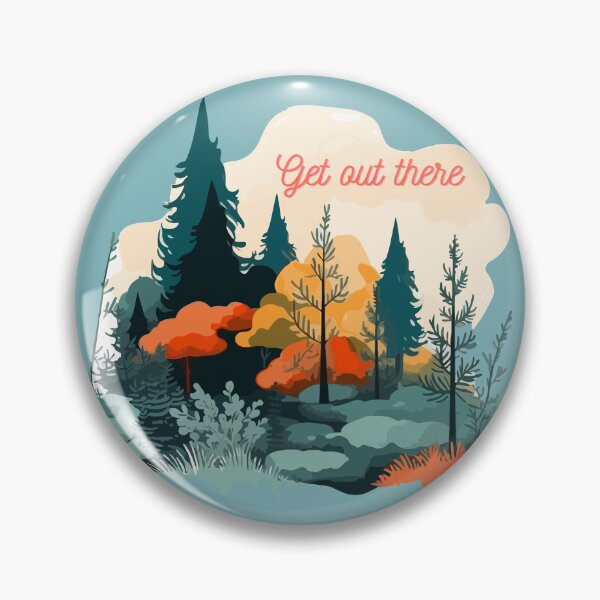 Item preview, Get Out There Hiking Design – Fall Trees Nature-Inspired Outdoor Adventure Design designed and sold by Treeline Tee Co.