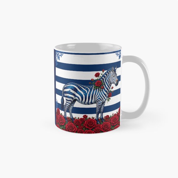 Item preview, Blue Zebra, Stripes & Baroque designed and sold by DesignsByPrnces.