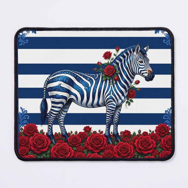 Item preview, Blue Zebra, Stripes & Baroque designed and sold by DesignsByPrnces.