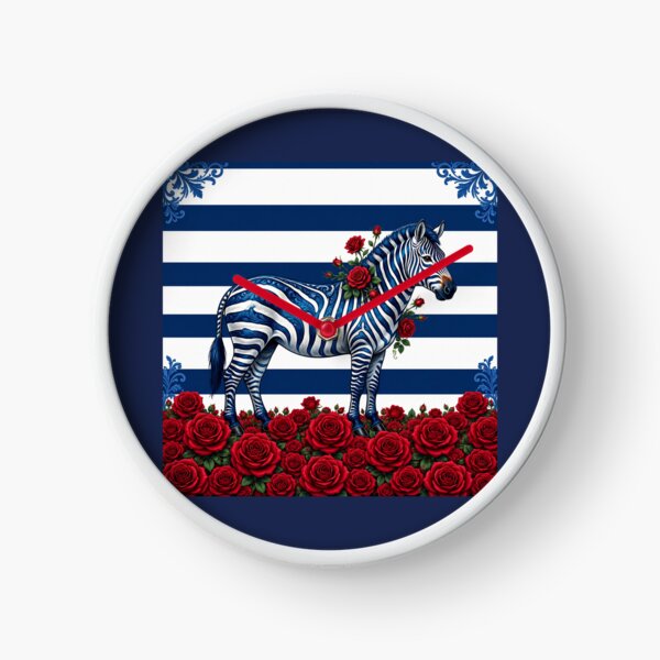 Item preview, Blue Zebra, Stripes & Baroque designed and sold by DesignsByPrnces.