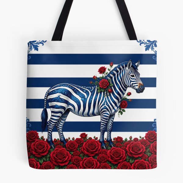 Item preview, Blue Zebra, Stripes & Baroque designed and sold by DesignsByPrnces.
