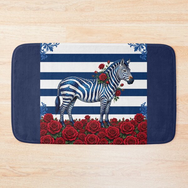 Item preview, Blue Zebra, Stripes & Baroque designed and sold by DesignsByPrnces.