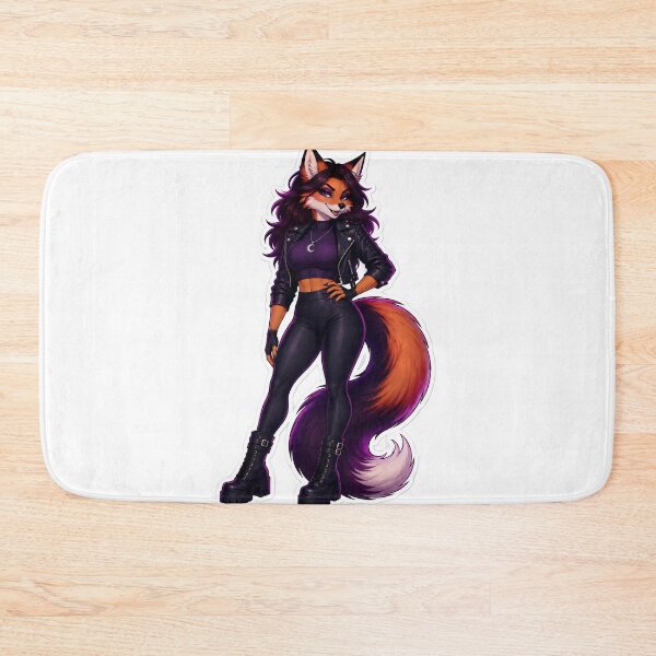 Item preview, Midnight Vixen Baddie Furry Goth Fox designed and sold by Furrenzy.