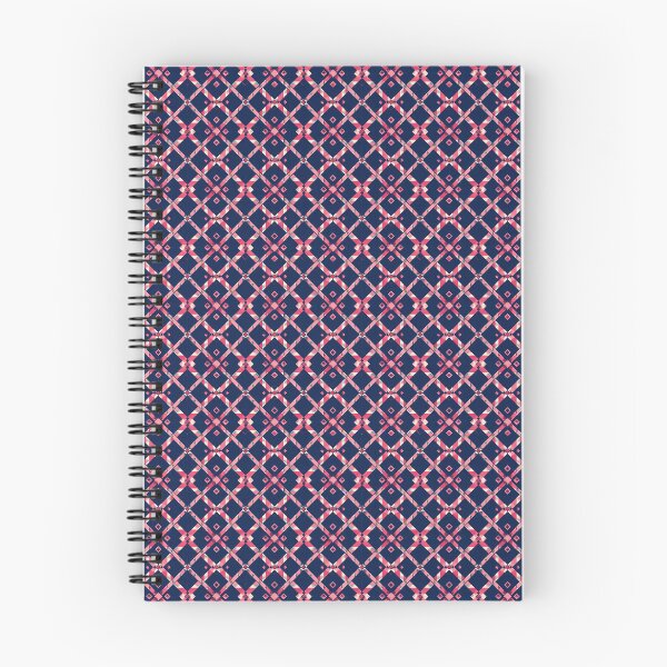 Item preview, Retro Navy and Pink Geometric Pattern designed and sold by zenjiinspired.