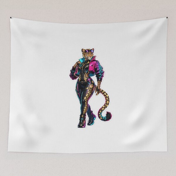 Item preview, Cyber Leopard After Dark Furry Clubcore designed and sold by Furrenzy.