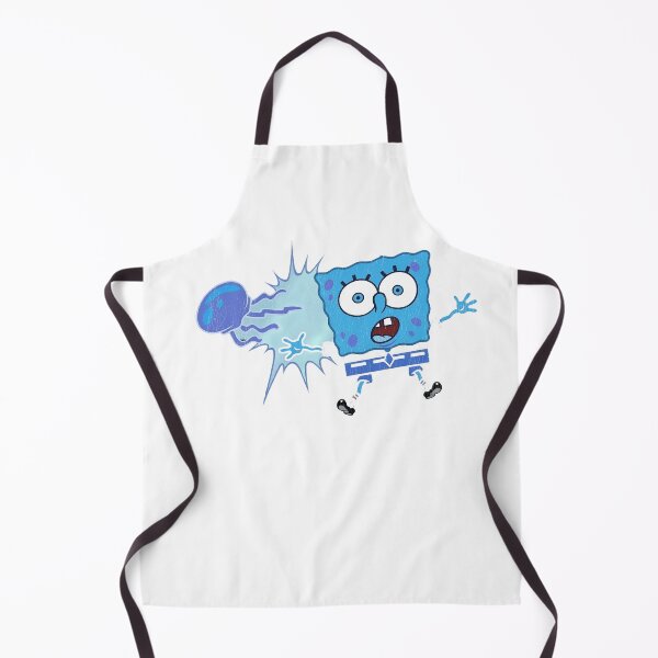 Item preview, Blue Sponge Cartoon Jellyfish Shock Funny Design designed and sold by MentalPanic.