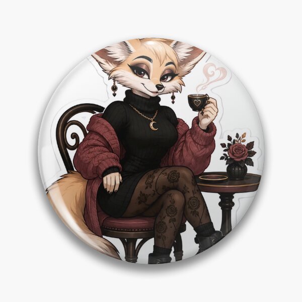 Item preview, Fennec Flirt Café Noir Furry Fox designed and sold by Furrenzy.