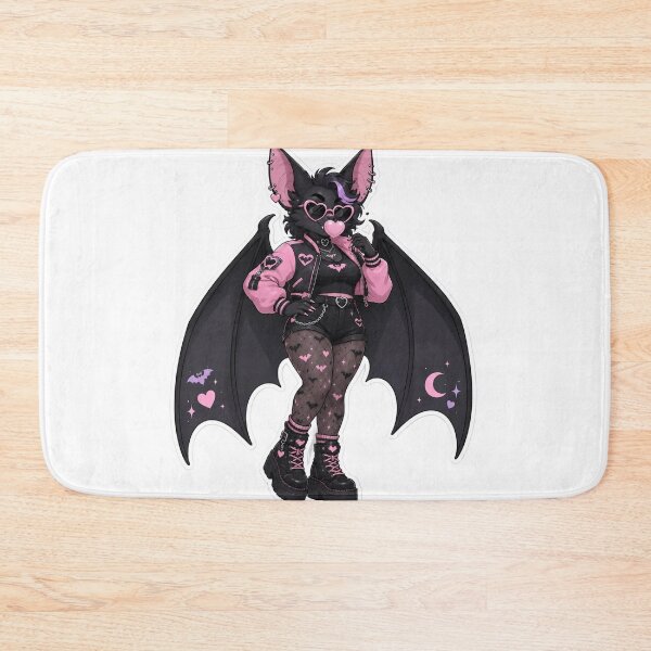 Item preview, Bubblegum Bat Baddie Furry Goth Cutie designed and sold by Furrenzy.