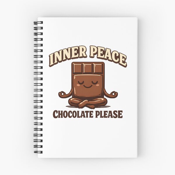Item preview, Inner Peace Chocolate Please Shirt, Funny Yoga Chocolate Lover Design, Mindfulness Gift, Yoga Humor designed and sold by PrintoraSpirit.