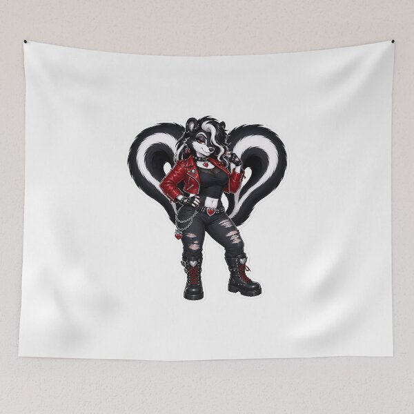 Item preview, Cherry Skunk Temptress Furry Punk designed and sold by Furrenzy.