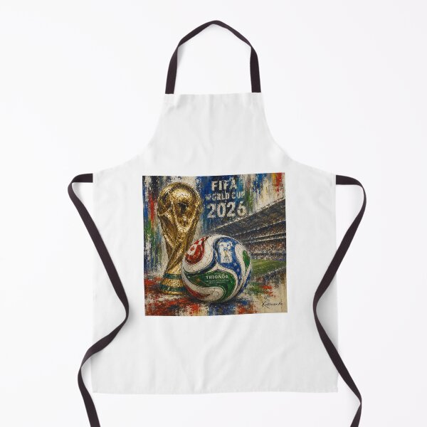 Item preview, TRIONDA Glory | FIFA World Cup 2026 Match Ball and Trophy Painting designed and sold by ArtistrySky.
