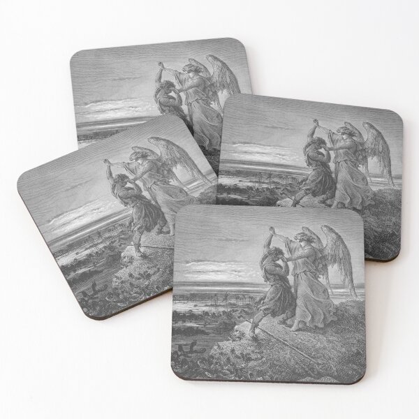 Item preview, Jacob Wrestling the Angel - Gustave Dore - The Bible Panorama  designed and sold by forgottenbeauty.