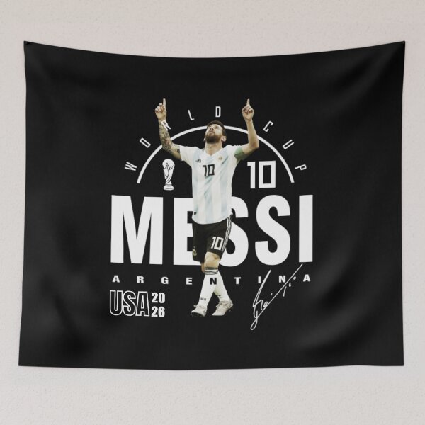 Item preview, Lionel Messi FIFA World Cup Champion USA 2026 designed and sold by Soceitiz.