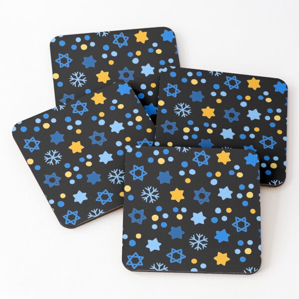Item preview, Hanukkah Star Of David Blue Gold-Hues Pattern designed and sold by DEC02.