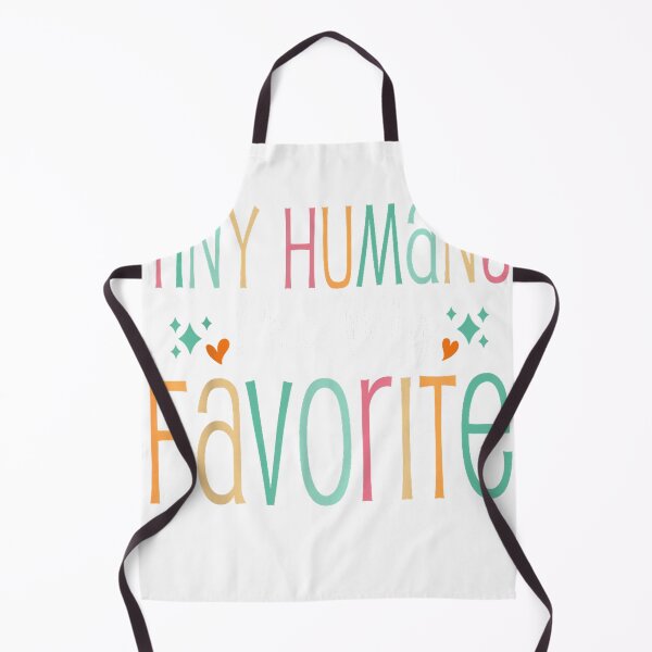 Aperçu de l'œuvre T-shirt humoristique pour enseignante en maternelle : « Les petits humains sont mes préférés » créée et vendue par Voila-creative.