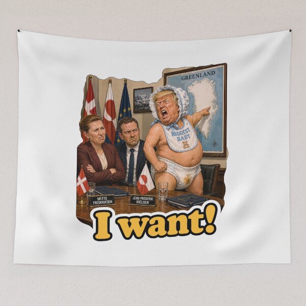 Item preview, Political Satire Prints Featuring Sleepy Donald Trump Humor designed and sold by PinUpPizzazz.