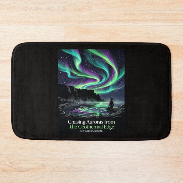 Item preview, Sky Lagoon Northern Lights Aurora Iceland Souvenir | sky lagoon northern lights | northern lights forecast reykjavik  | best time to see northern lights in iceland designed and sold by EXATEES  ⭐⭐⭐⭐⭐.