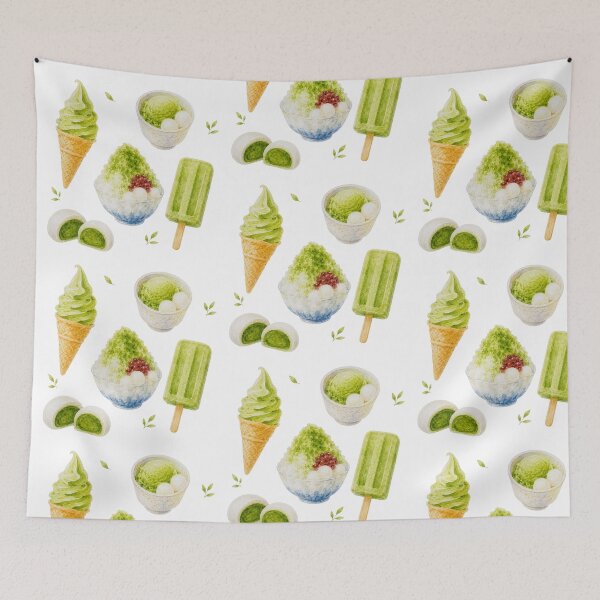 Item preview, Matcha Ice Cream Mochi Kawaii Japanese designed and sold by Ora-kuro.
