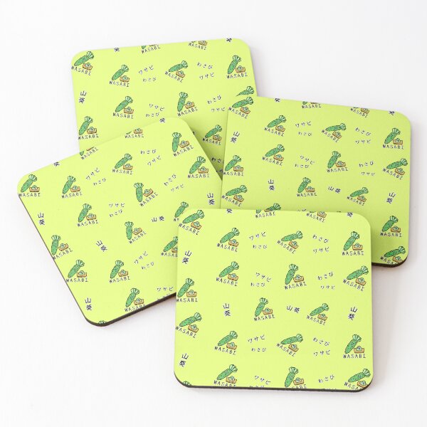 Item preview, Cute WASABI pattern designed and sold by kanaehonkawa.
