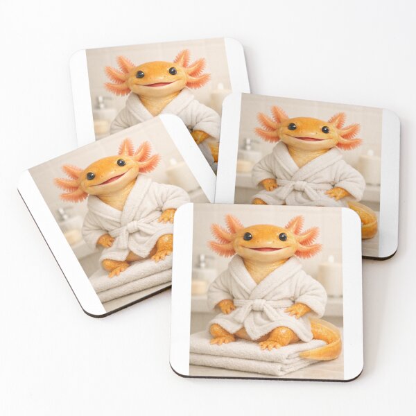 Item preview, Cozy Bathrobe GFC Axolotl designed and sold by Sillytoe.