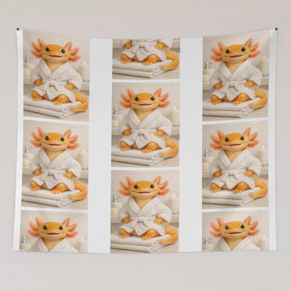 Item preview, Cozy Bathrobe GFC Axolotl designed and sold by Sillytoe.