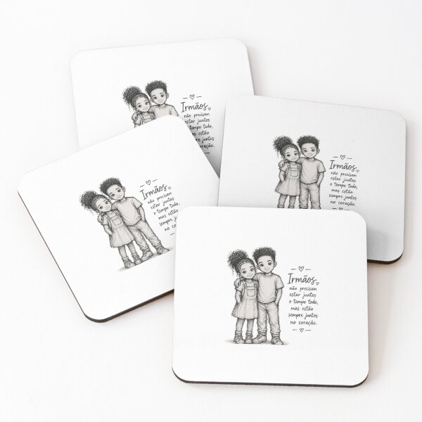 Item preview, Always Together in Heart – Sibling Bond Inspirational Quote designed and sold by MotivArtes.