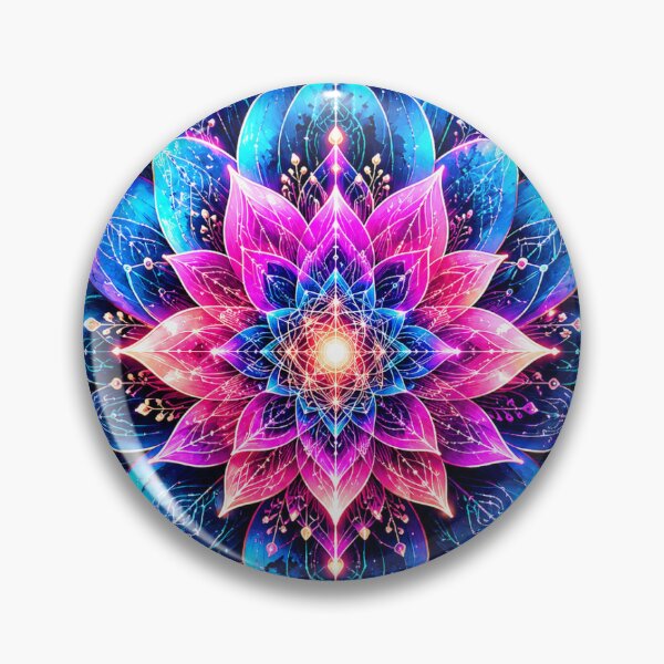 Item preview, Cosmic techno-floral mandala design designed and sold by bakoors.