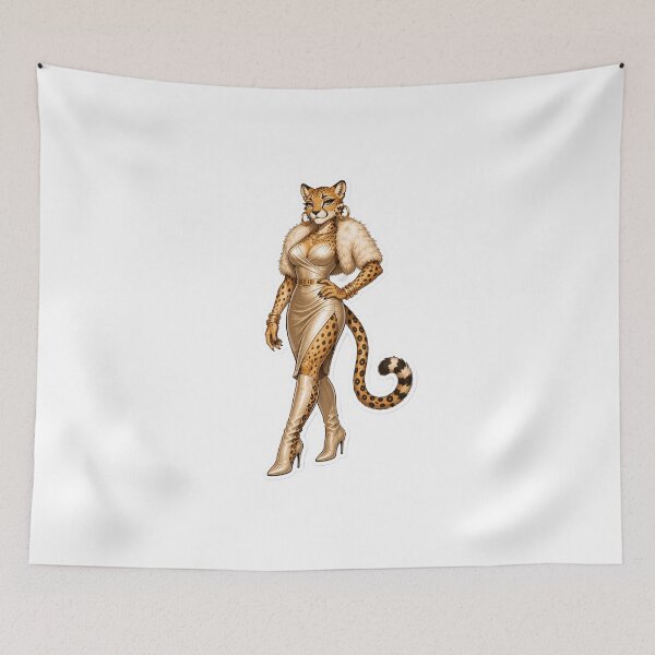 Item preview, Champagne Cheetah Muse Furry Glam designed and sold by Furrenzy.