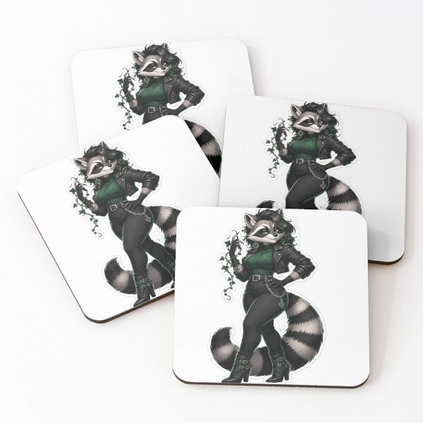 Item preview, Poison Ivy Raccoon Furry Baddie designed and sold by Furrenzy.