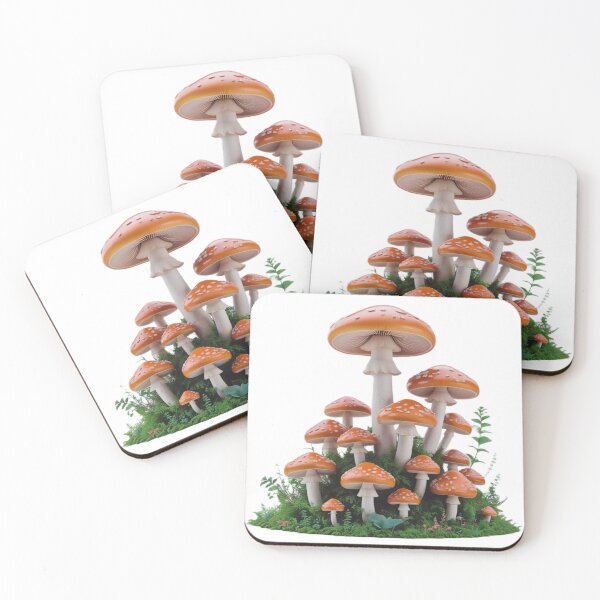 Item preview, Mushroom forest cluster designed and sold by kidoramagic.