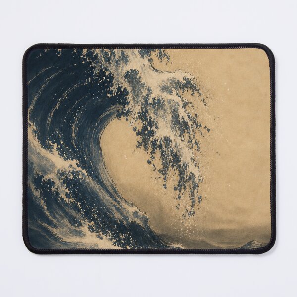 Item preview, Ocean Wave Wall Art Print – Japanese Ukiyo-e Inspired Poster, Sumi-e Stormy Sea Artwork, Navy Blue Wave Decor, Japandi Minimalist Wall Art, Made by Japanese Artist in Japan designed and sold by SereniBloom.